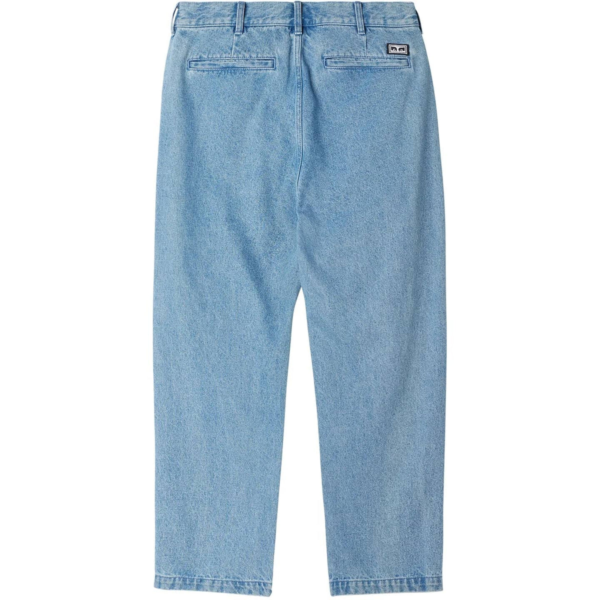 OBEY FUBAR PLEATED PANT BULL DENIM LIGHT INDIGO