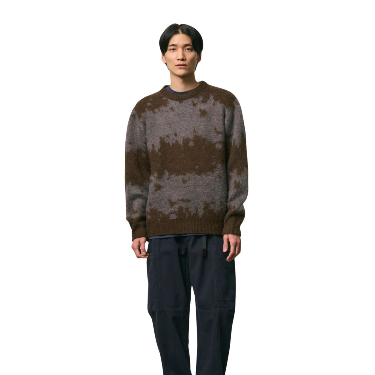 GRAMICCI MOHAIR SPLATTER SWEATER SLATE SPLATTER