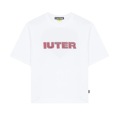 IUTER STITCH LOGO TEE ASPHALT