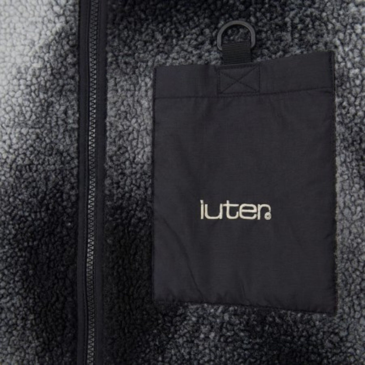 IUTER SHAKE FUR ZIP NECK BLACK