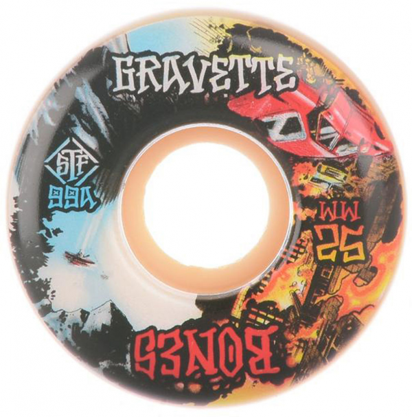 BONES WHEELS GRAVETTE HEAVEN & HELL V2 STF RUOTE SKATEBOARDS