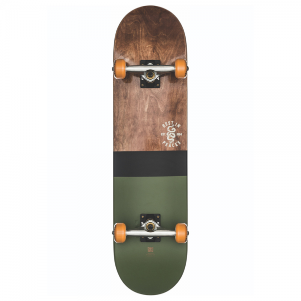 GLOBE G2 HALF 8" DIP 2 DARK MAPLE/HUNTER GREEN SKATEBOARD