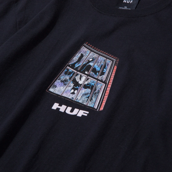 HUF x MARVEL SUITE SPIDER-MAN BLACK T-SHIRT