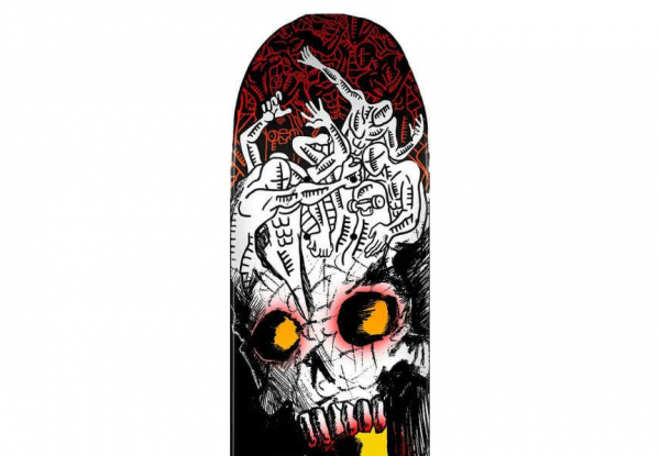 POWELL PERALTA ISAMU YAMAMOTO SKULL 7.25" SKATEBOARD FREESTYLE