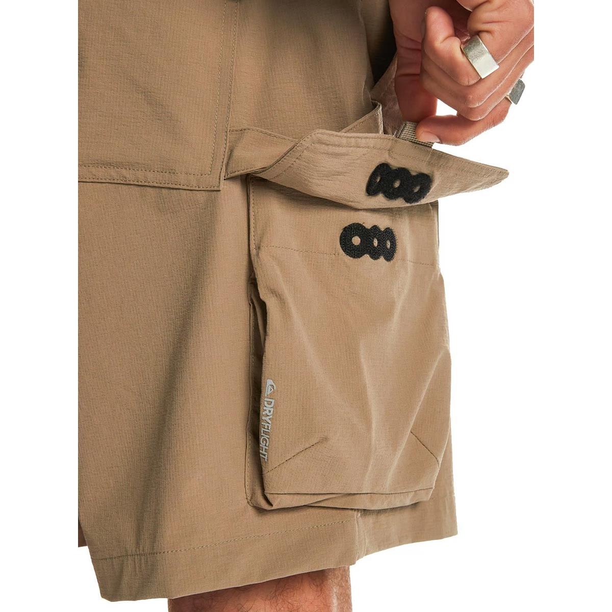 QUIKSILVER RUN ASHORE CARGO SHORT TIMBER WOLF