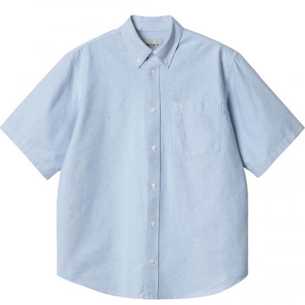 CARHARTT WIP S/S BRAXTON SHIRT BLEACH/WAX