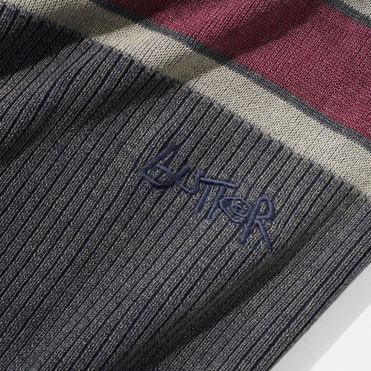 BUTTER GOODS BREAK KNIT SWEATER WASHED NAVY