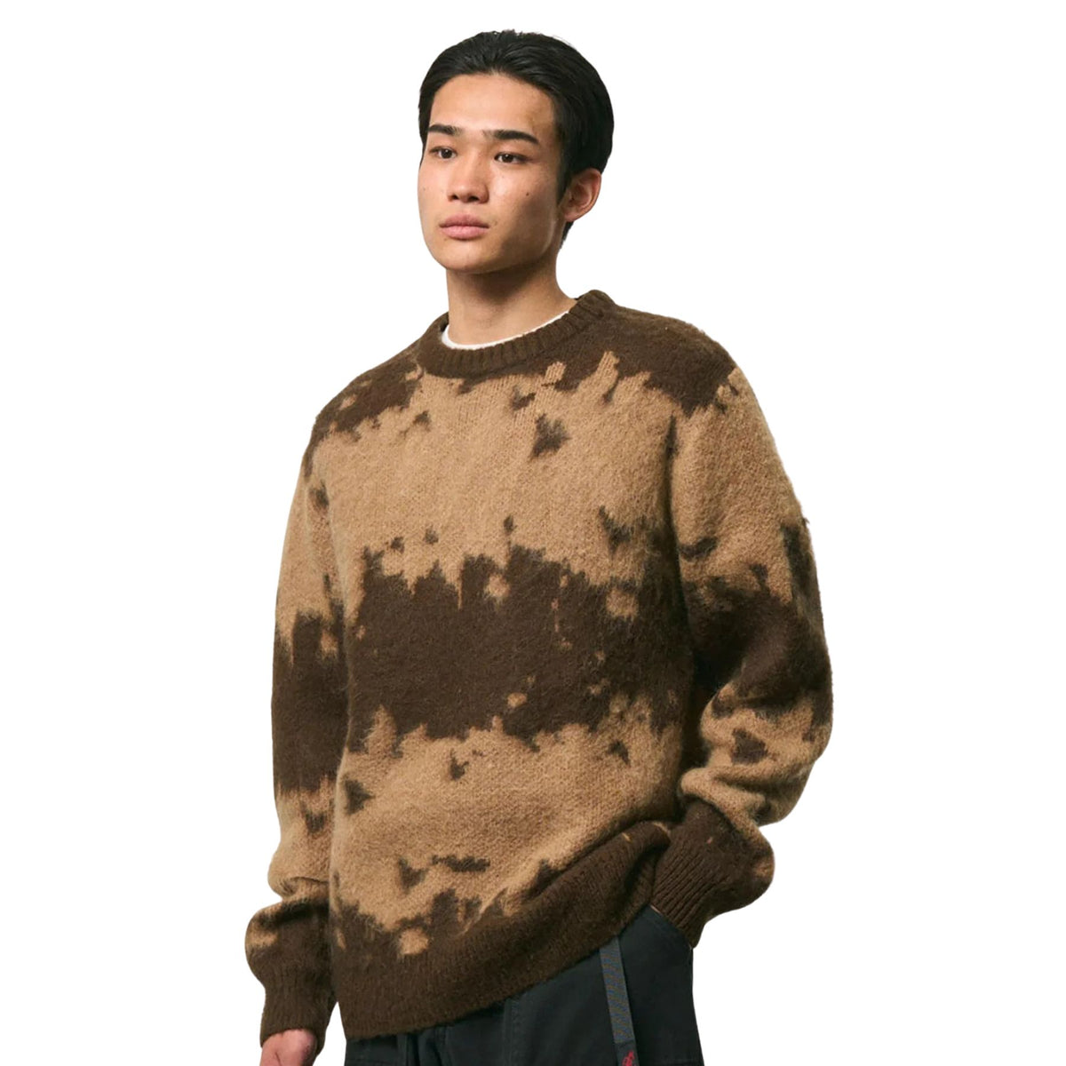 GRAMICCI MOHAIR SPLATTER SWEATER TAUPE SPLATTER