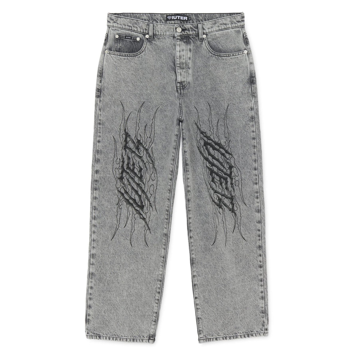 IUTER TRIBAL BAGGY DENIM PANTS