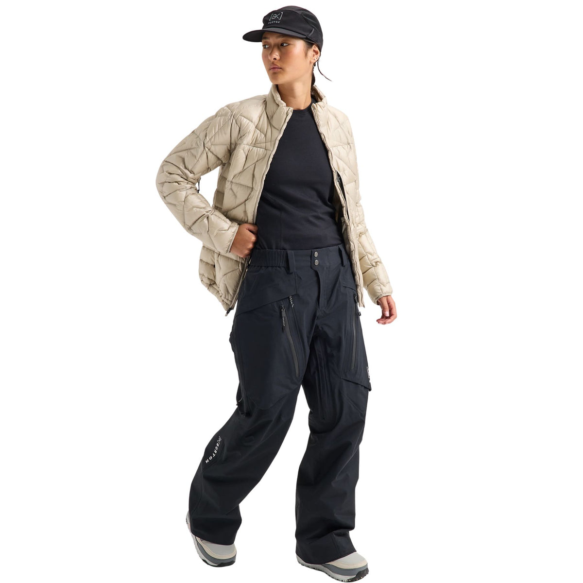 BURTON AK SWASH INSULATED GORE-TEX 2L TRUE BLACK PANTALONI SNOWBOARD DONNA