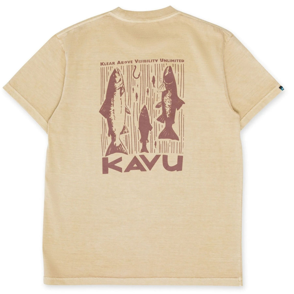 KAVU SALMON OLIVE STONE T-SHIRT