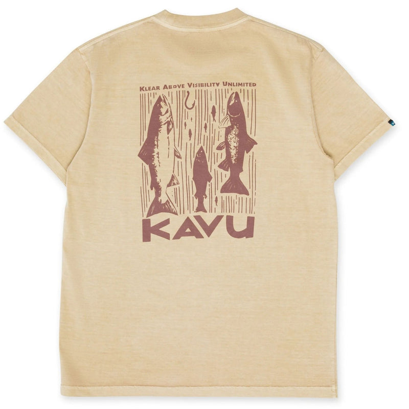 KAVU SALMON OLIVE STONE T-SHIRT