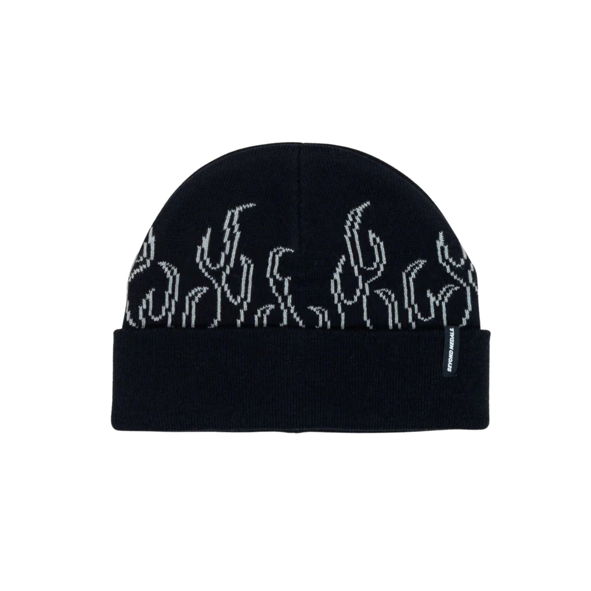 BEYOND MEDALS 00S FLAME BEANIE BLACK