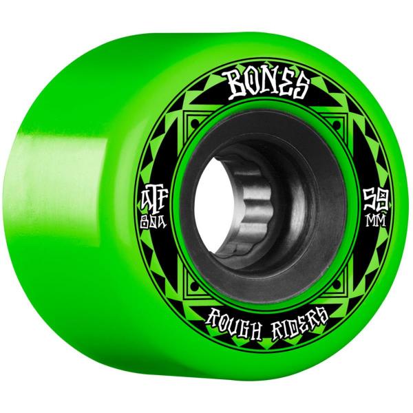 BONES ROUGH RIDERS 56MM ATF 80A GREEN RUOTE SKATEBOARD