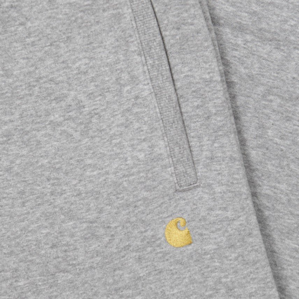 CARHARTT WIP CHASE SWEAT PANT GREY HEATHER/GOLD