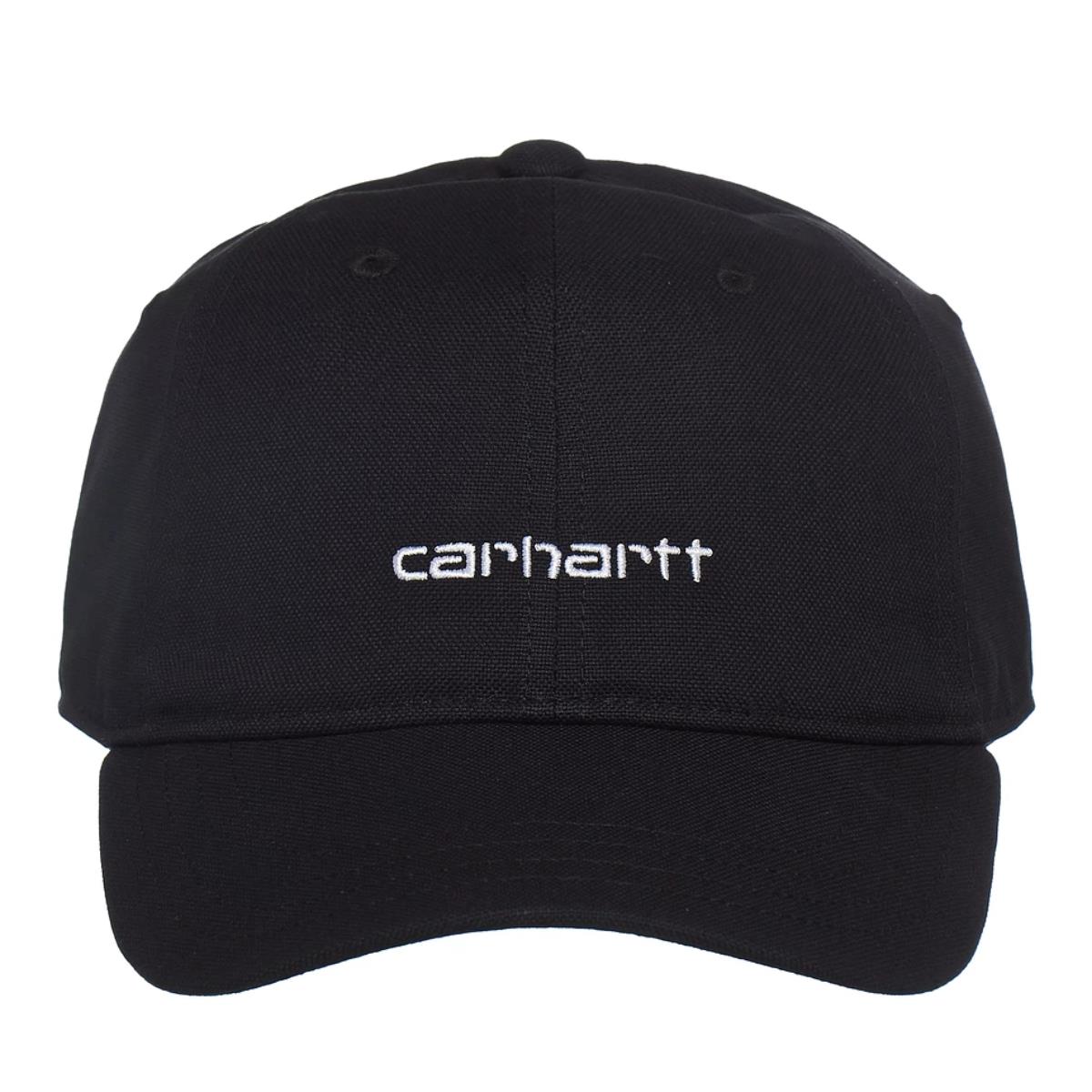 CARHARTT WIP CANVAS SCRIPT BLACK/WHITE CAPPELLO