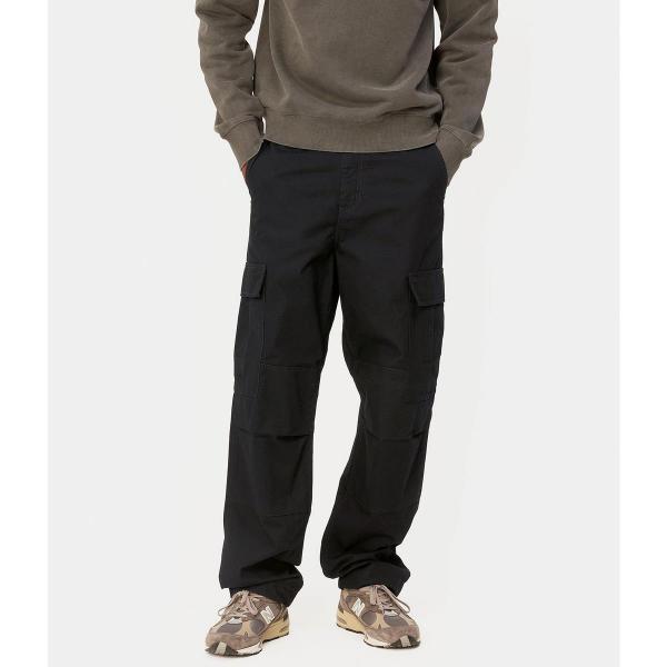 CARHARTT WIP REGULAR CARGO PANT BLACK (RINSED)