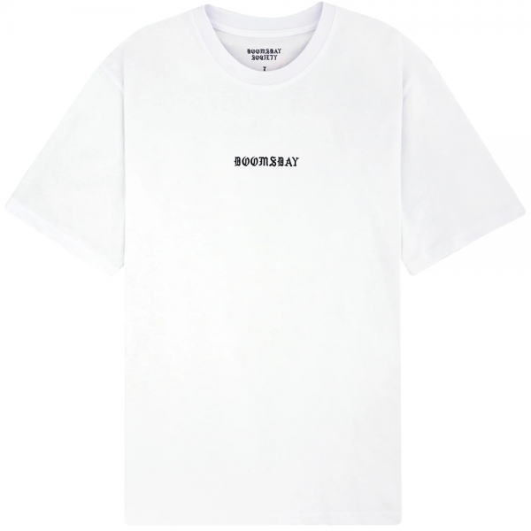 DOOMSDAY NO MORE SPACE WHITE T-SHIRT