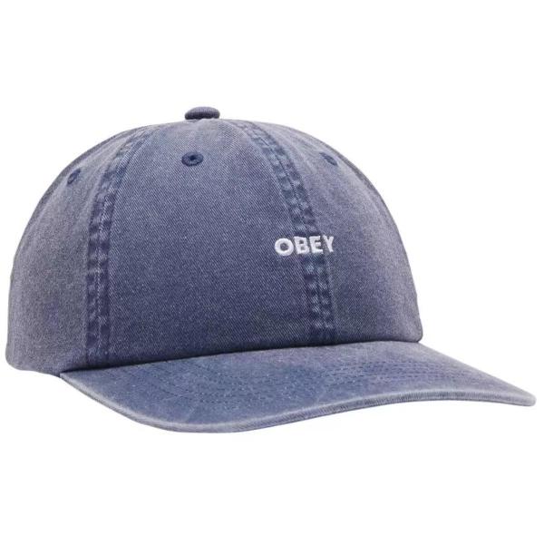OBEY BOLD 6 PANEL PIGMENT NAVY CAPPELLO