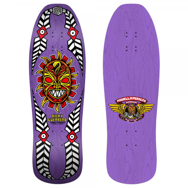POWELL PERALTA GUERRERO MASK PURPLE 10.28" TAVOLA SKATEBOARD