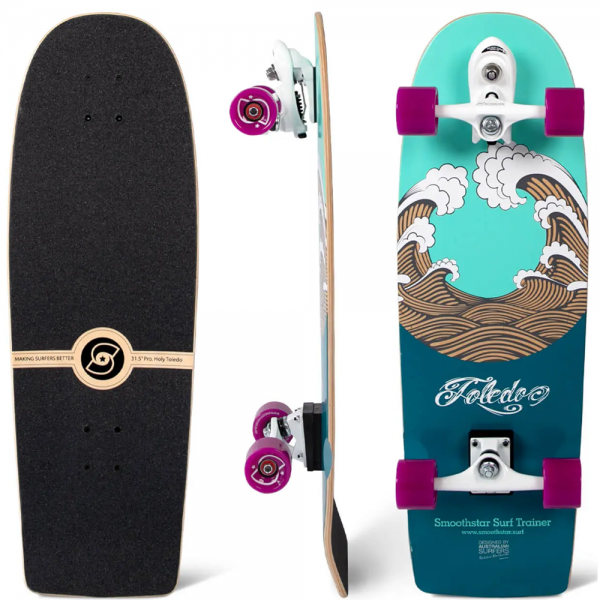 SMOOTHSTAR SANTO TOLEDO 31.5" THD SURFSKATE