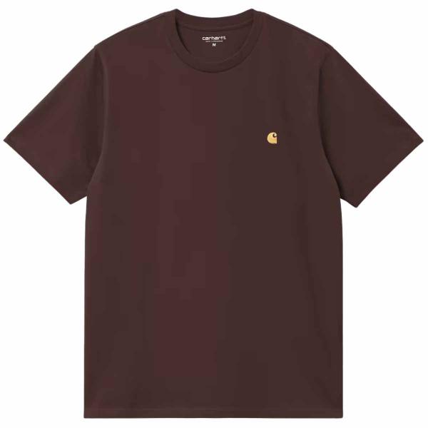 CARHARTT WIP S/S CHASE PALISANDER/GOLD T-SHIRT