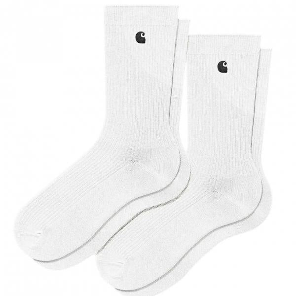 CARHARTT WIP MADISON PACK SOCKS WHITE/BLACK