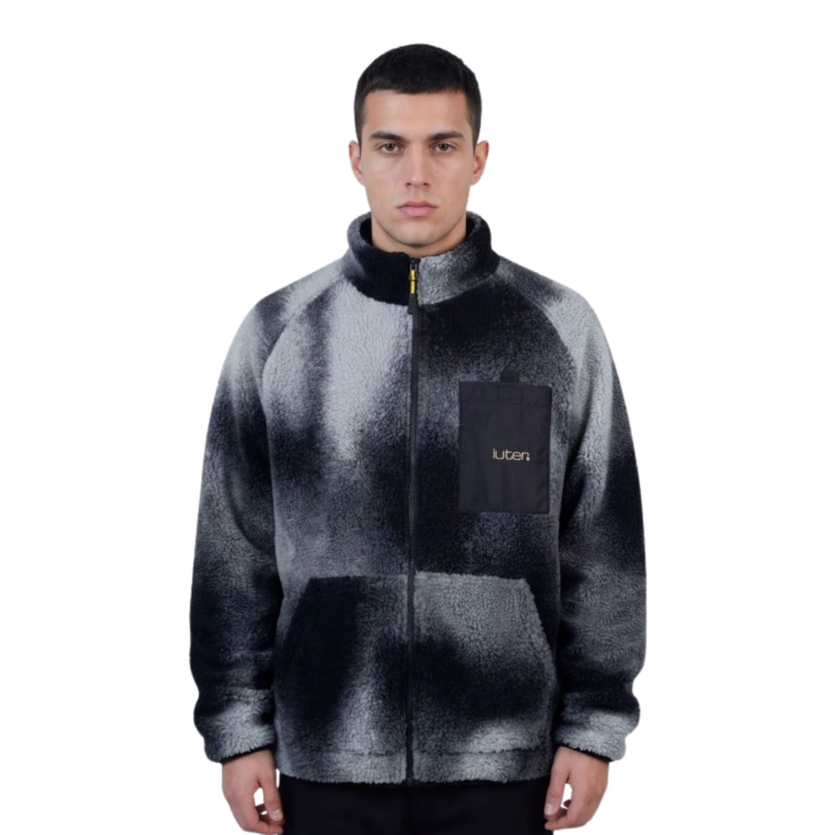 IUTER SHAKE FUR ZIP NECK BLACK