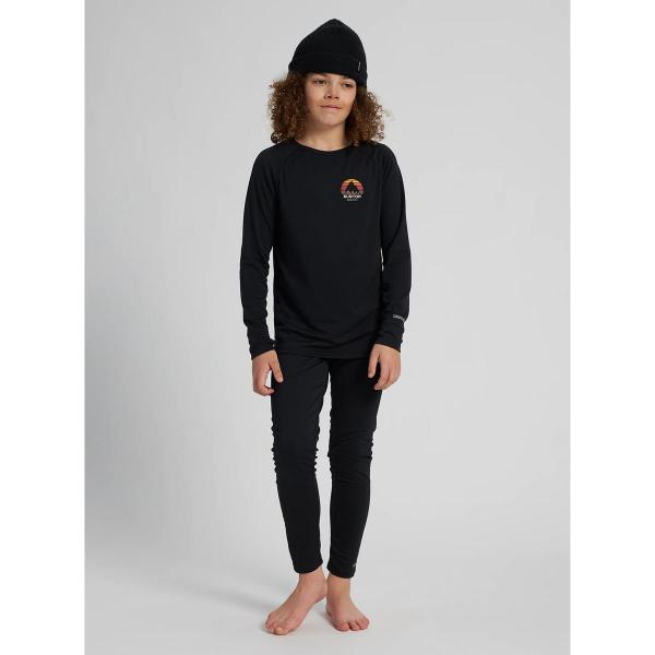 BURTON LIGHTWEIGHT BASE LAYER TRUE BLACK SET TERMICA BAMBINO