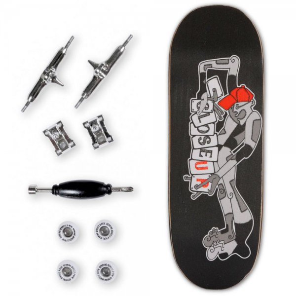 CLOSE UP NILS JOKER BLACK 33MM FINGER SKATE COMPLETO