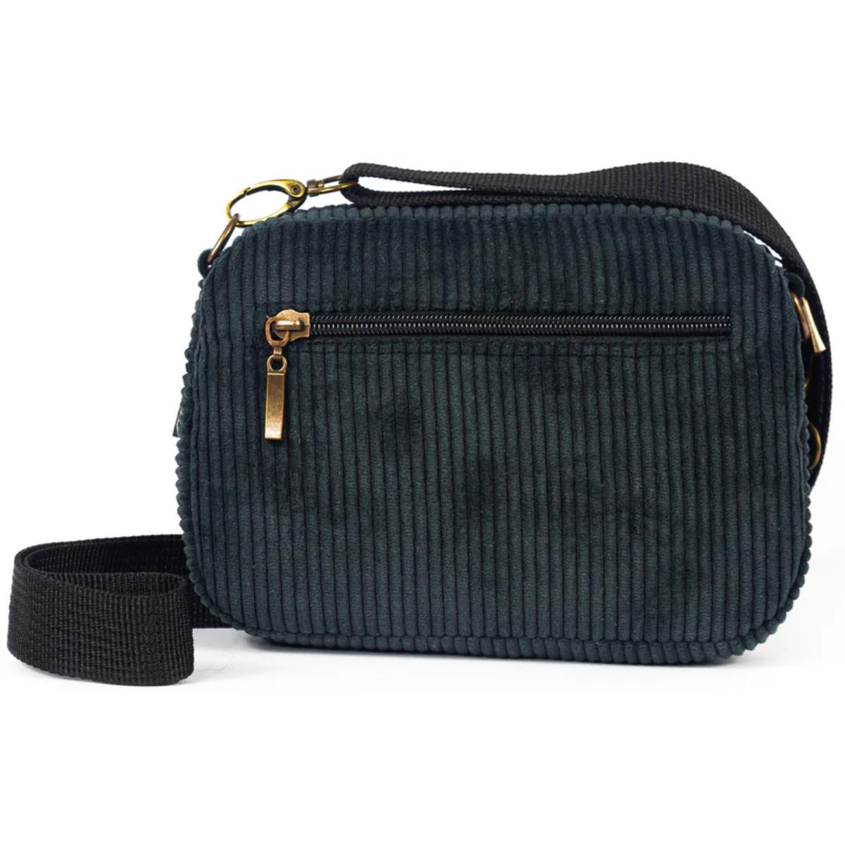 EMENTA FLUFFY BABY CORDUROY BLACK BORSA