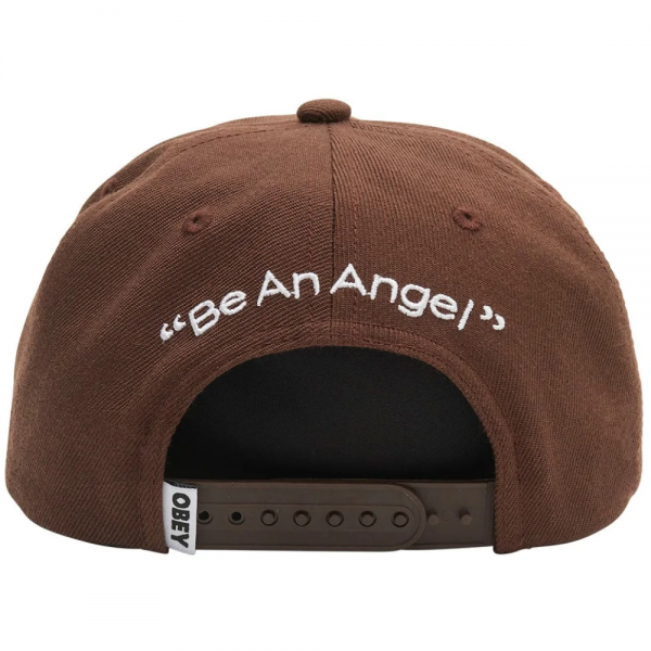 OBEY ANGEL 6 PANEL SNAPBACK SEPIA CAPPELLO