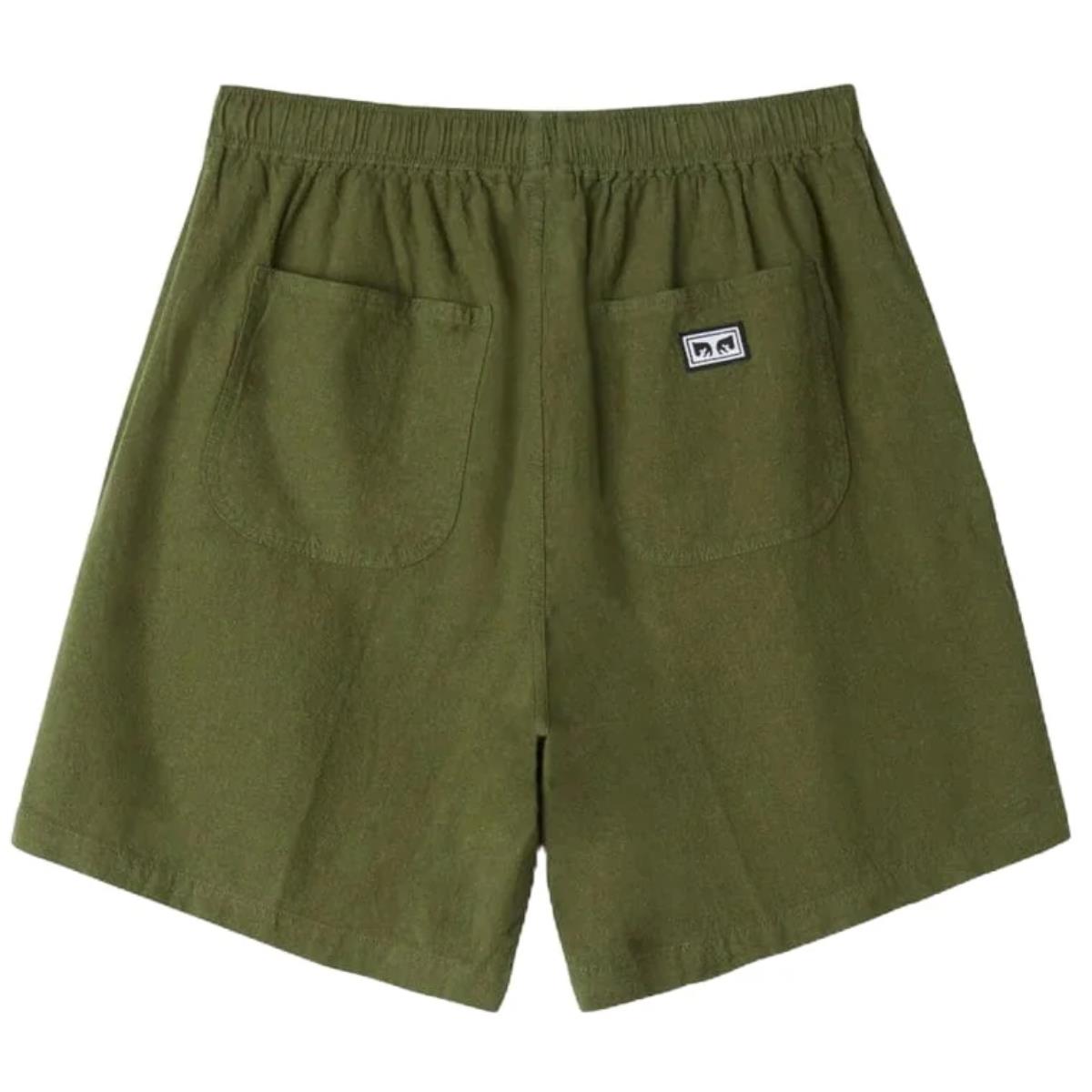 OBEY EASY LINEN RECON ARMY SHORTS