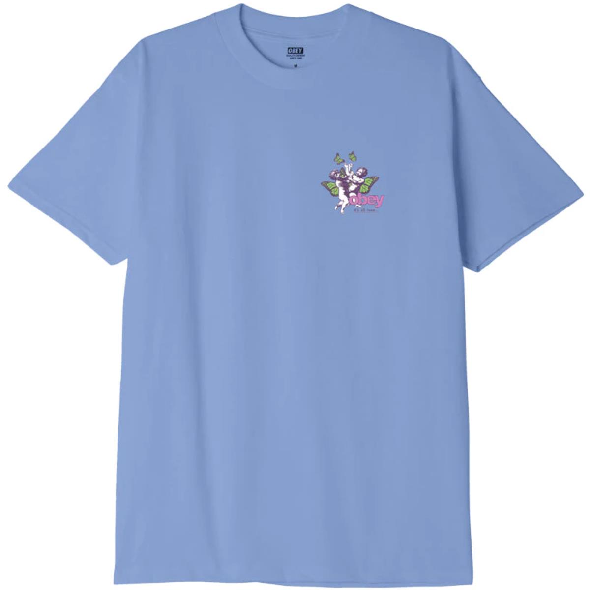 OBEY IT'S ALL LOVE CLASSIC DIGITAL VIOLET T-SHIRT
