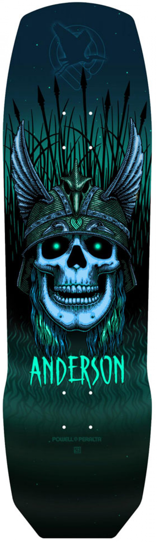POWELL PERALTA ANDY ANDERSON HERON SKULL TAVOLA SKATEBOARD