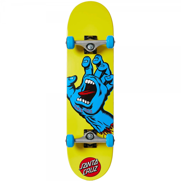 SANTA CRUZ SCREAMING HAND MINI SK8 7.75" x 30" SKATEBOARD