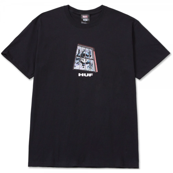 HUF x MARVEL SUITE SPIDER-MAN BLACK T-SHIRT