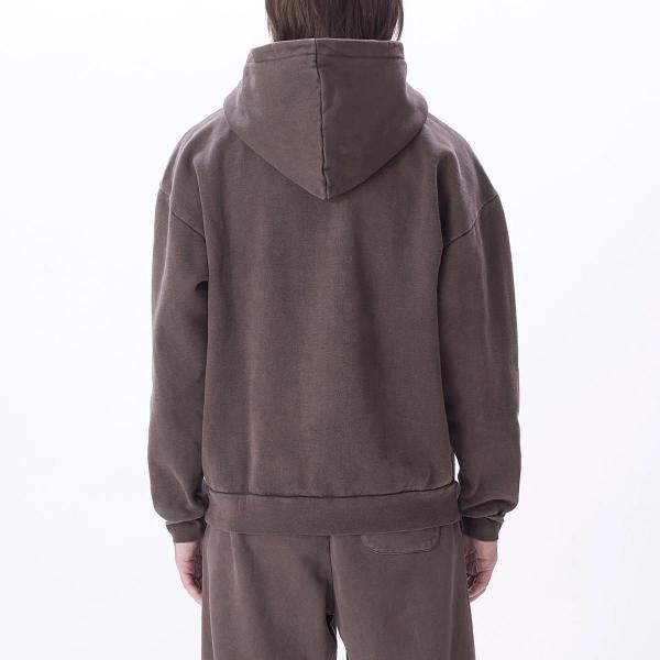 OBEY LOWERCASE PIGMENT JAVA BROWN FELPA