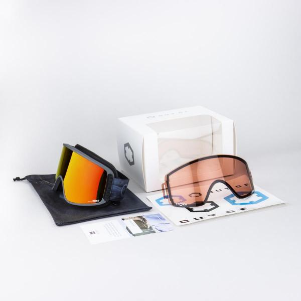 OUT OF SHIFT SPACEY RED MCI MASCHERA SNOWBOARD