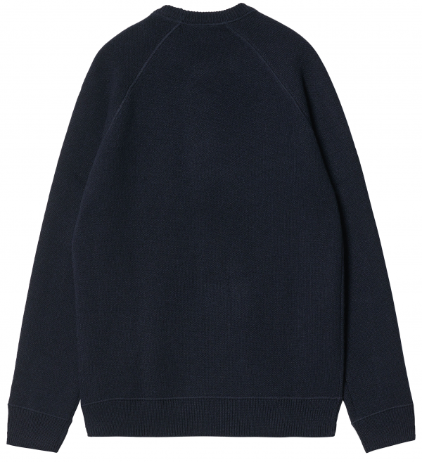 CARHARTT WIP CHASE SWEATER DARK NAVY/GOLD MAGLIONE
