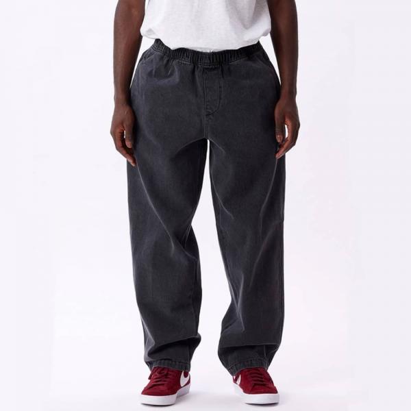 OBEY EASY DENIM FADED BLACK PANTALONI