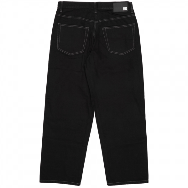 DC SHOES WORKER BAGGY DENIM PANT RAW BLACK