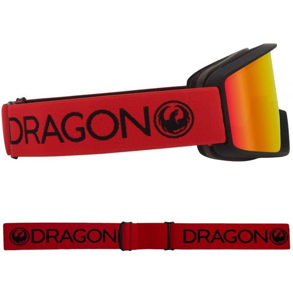 DRAGON DX3 OTG SAFFRON LITE/RED ION MASCHERA SNOWBOARD BAMBINO