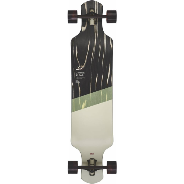 GLOBE GEMINON 40" ROCK BLACK MACASSAR/EPITOME LONGBOARD