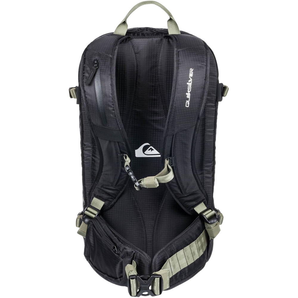 QUIKSILVER TRAVIS RICE PLATINUM BLACK/GREEN ZAINO