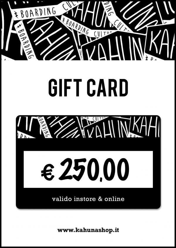 BUONO REGALO 250,00 EURO (GIFT CARD)