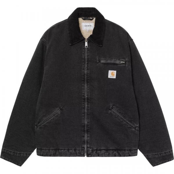 CARHARTT WIP OG DETROIT JACKET BLACK (STONE WASHED)