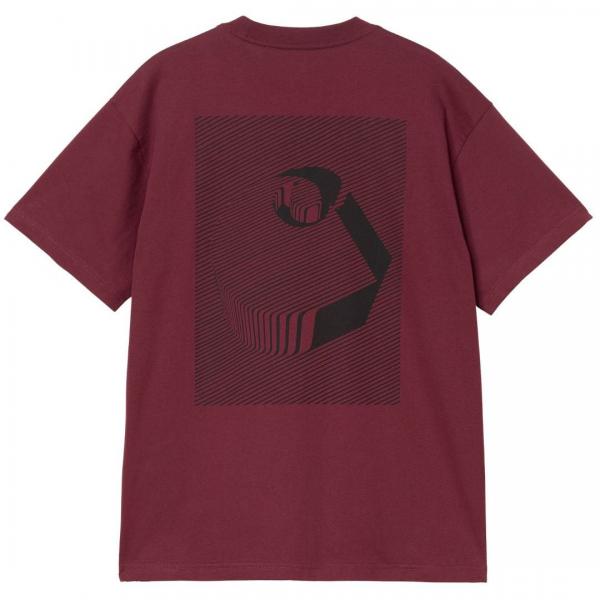 CARHARTT WIP S/S JALOU C MALBEC/BLACK T-SHIRT