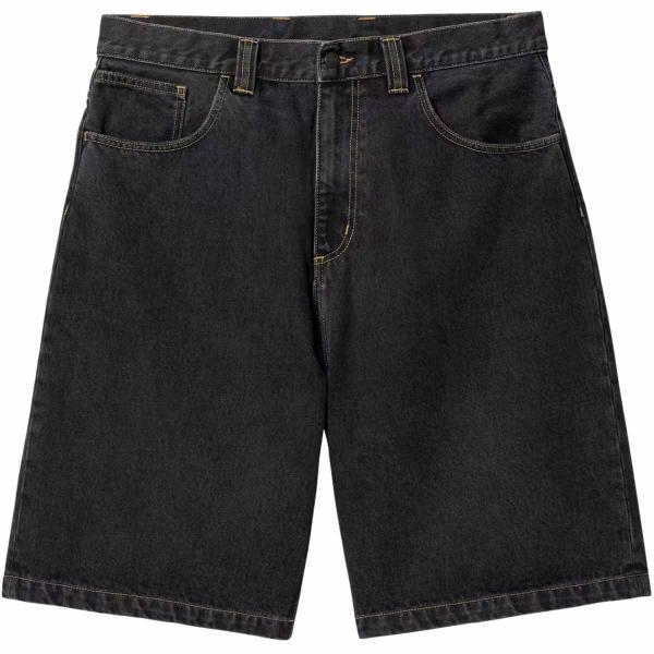 CARHARTT WIP BRANDON SHORT BLACK (STONE WASHED)