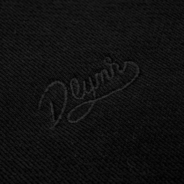 DOLLY NOIRE SIGNATURE EMBROIDERY CREWNECK BLACK MAGLIONE